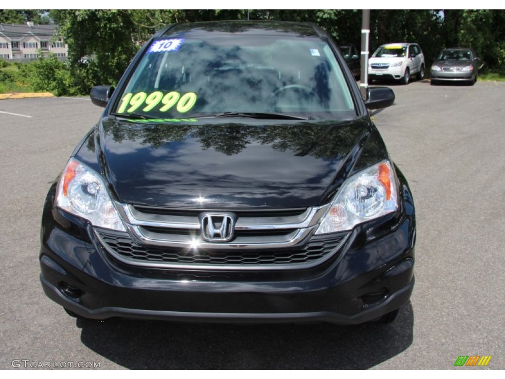 2010 CR-V LX - Crystal Black Pearl / Black photo #2