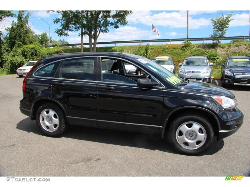 2010 CR-V LX - Crystal Black Pearl / Black photo #4