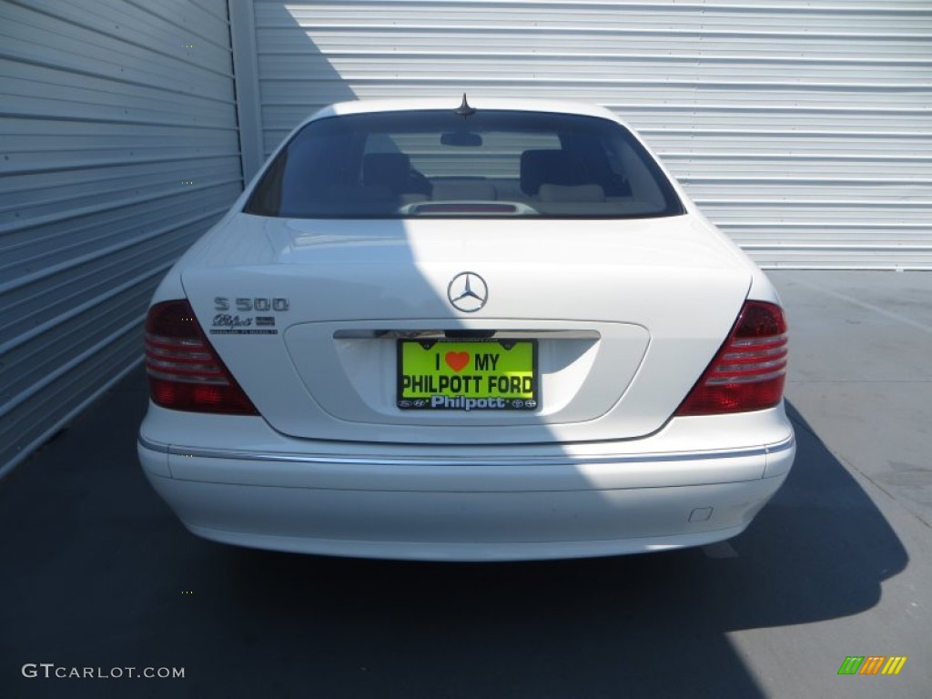 2004 S 500 Sedan - Alabaster White / Ash photo #5