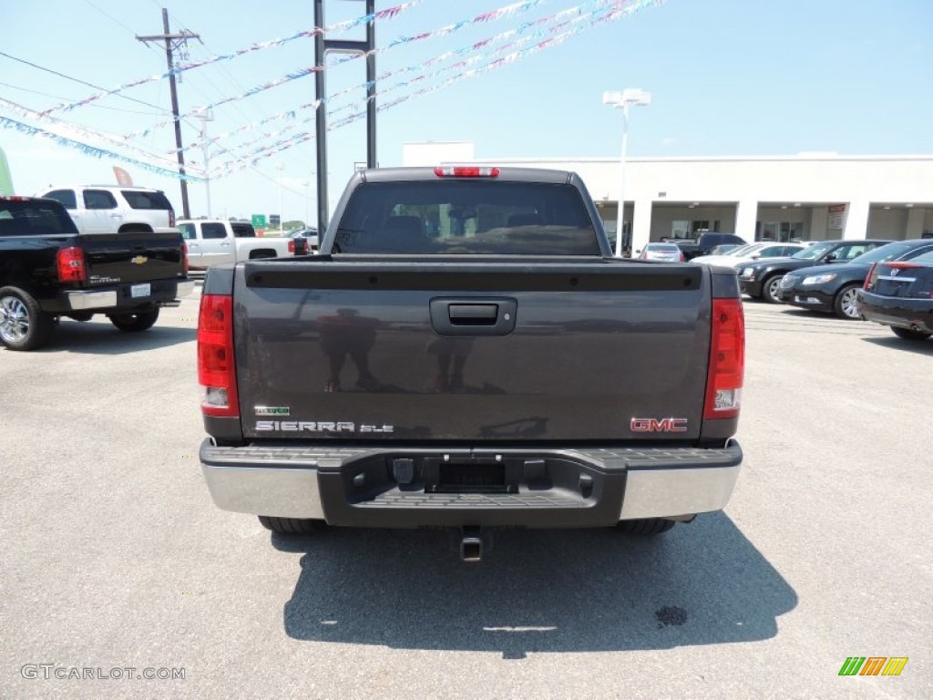 2010 Sierra 1500 SLE Crew Cab - Storm Gray Metallic / Ebony photo #3