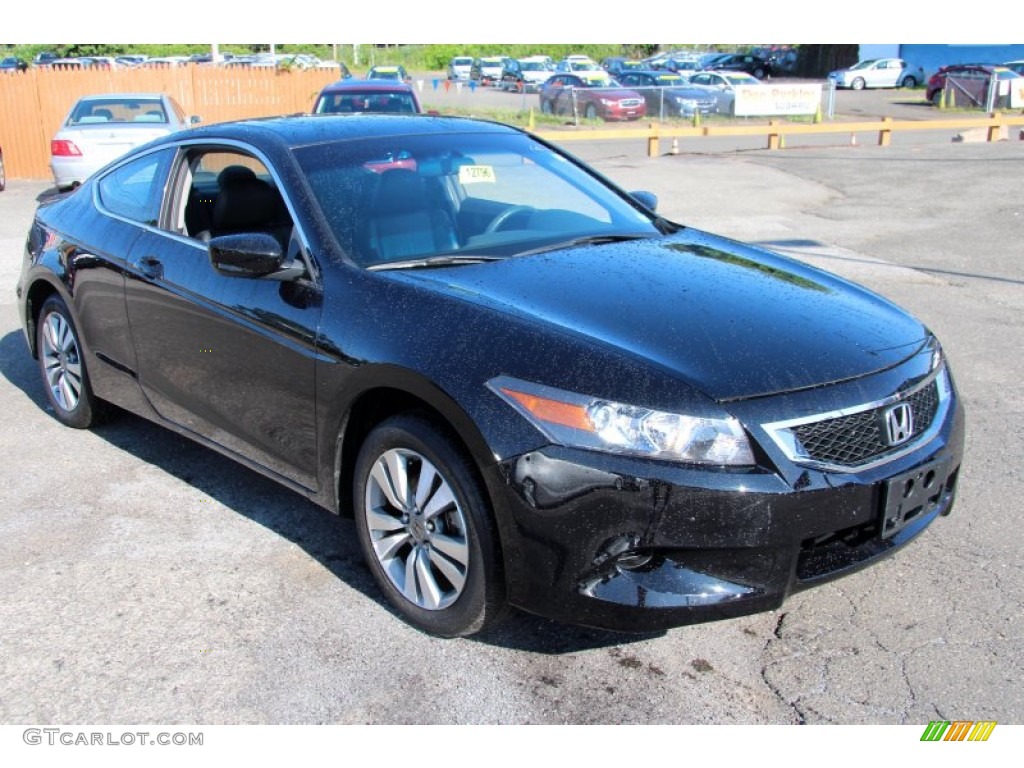 2010 Accord EX-L Coupe - Crystal Black Pearl / Black photo #3