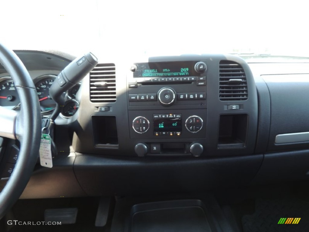 2010 Sierra 1500 SLE Crew Cab - Storm Gray Metallic / Ebony photo #17