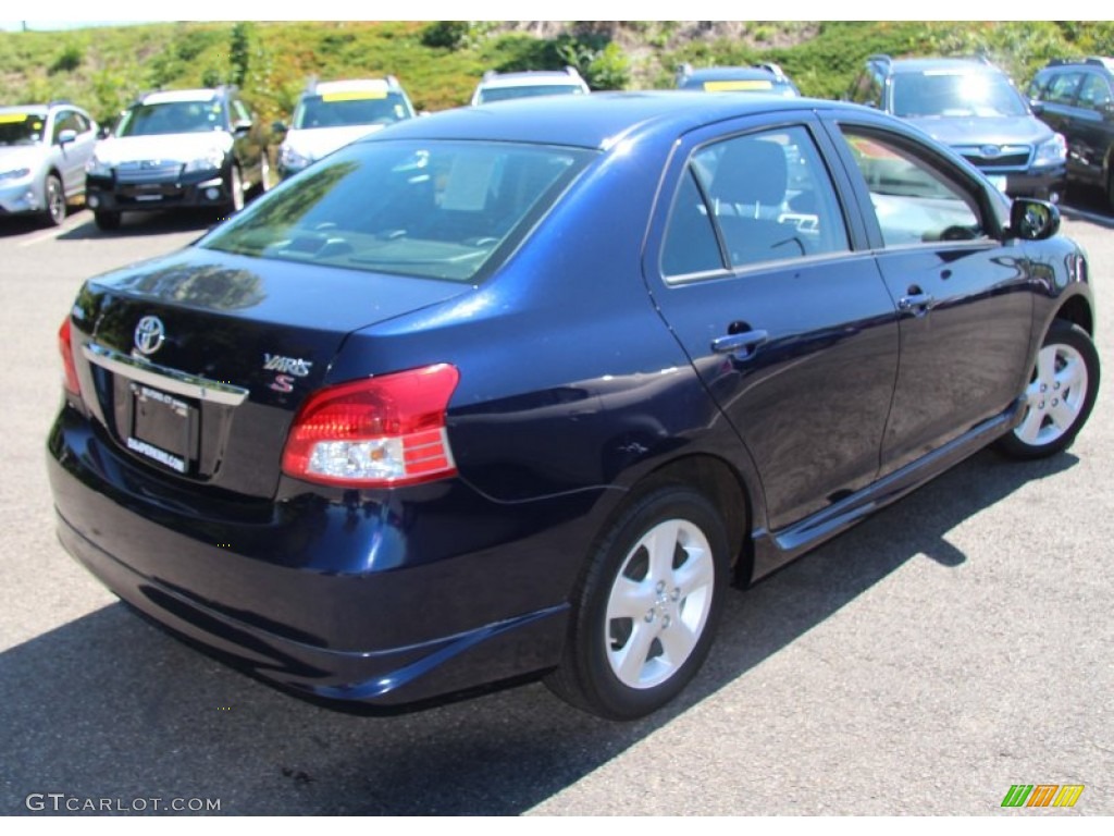 2008 Yaris S Sedan - Nautical Blue Metallic / Dark Charcoal photo #6