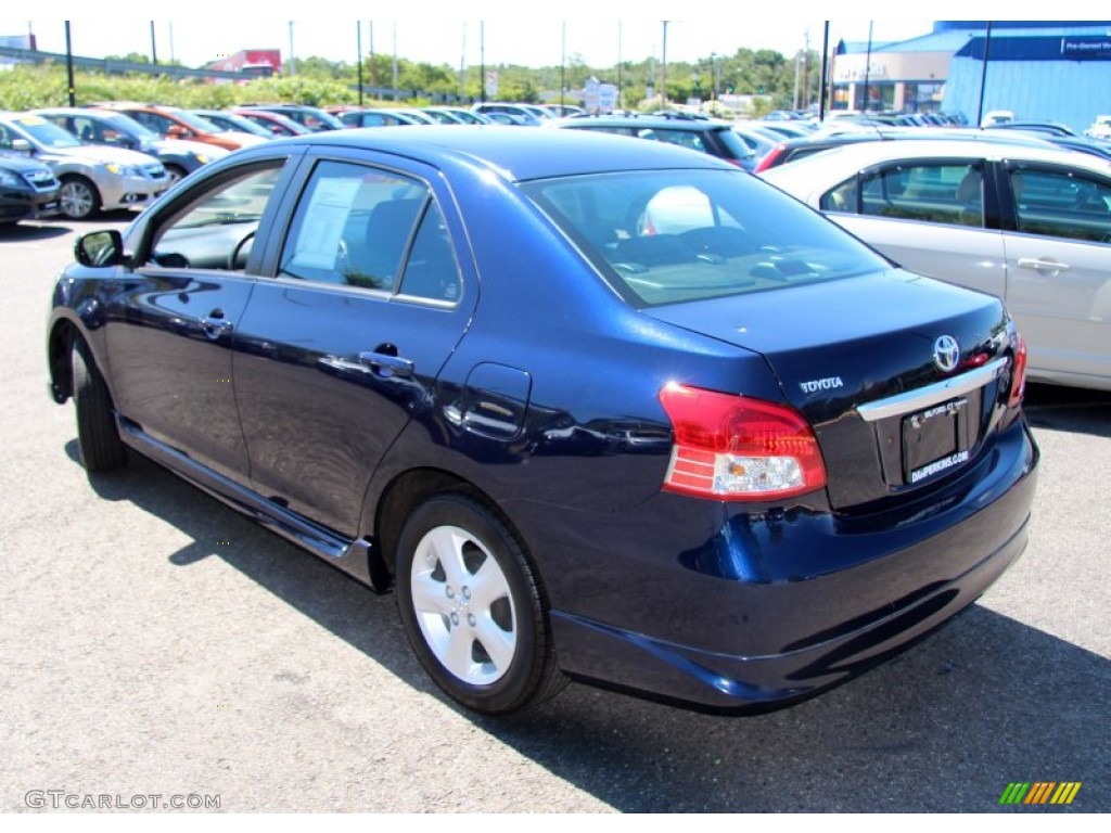 2008 Yaris S Sedan - Nautical Blue Metallic / Dark Charcoal photo #10