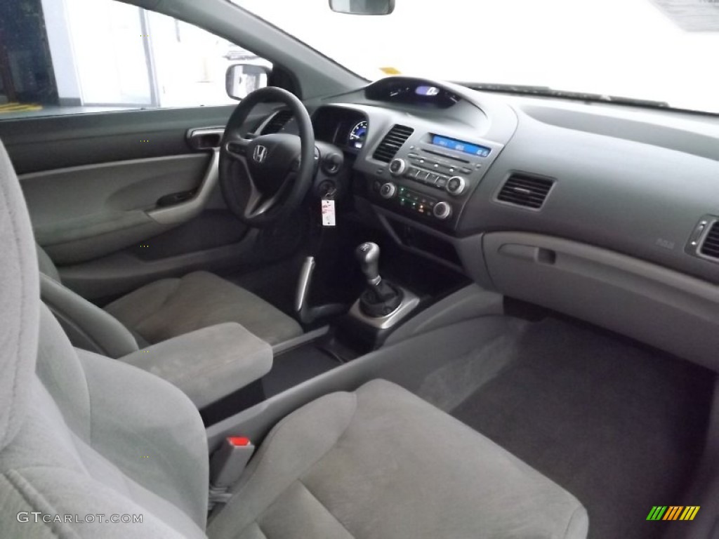 2007 Civic EX Coupe - Atomic Blue Metallic / Gray photo #27