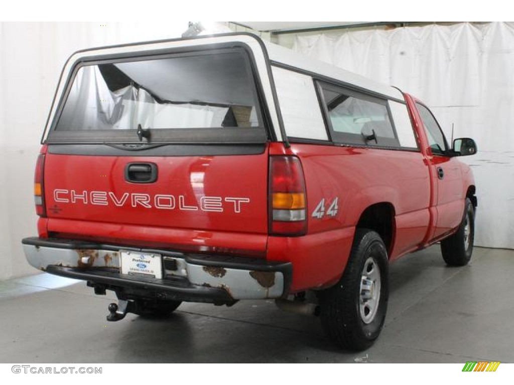 2001 Silverado 1500 Regular Cab 4x4 - Victory Red / Graphite photo #7