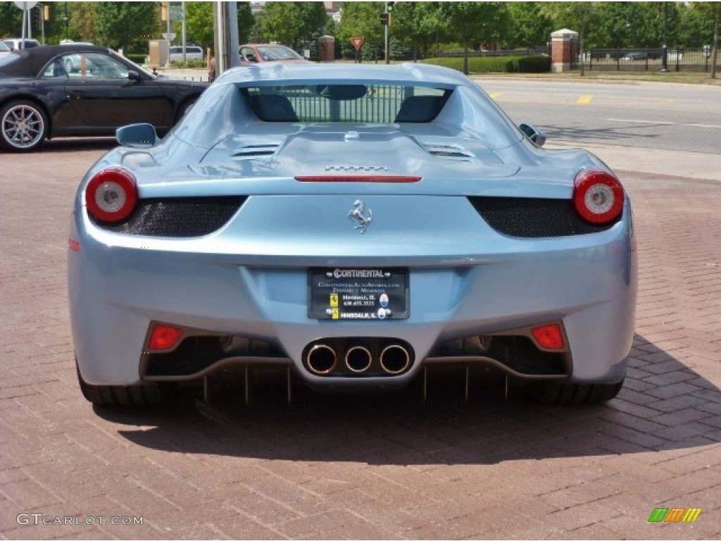 2012 458 Italia - Azzuro California (Blue Silver Metallic) / Blu Scuro photo #5