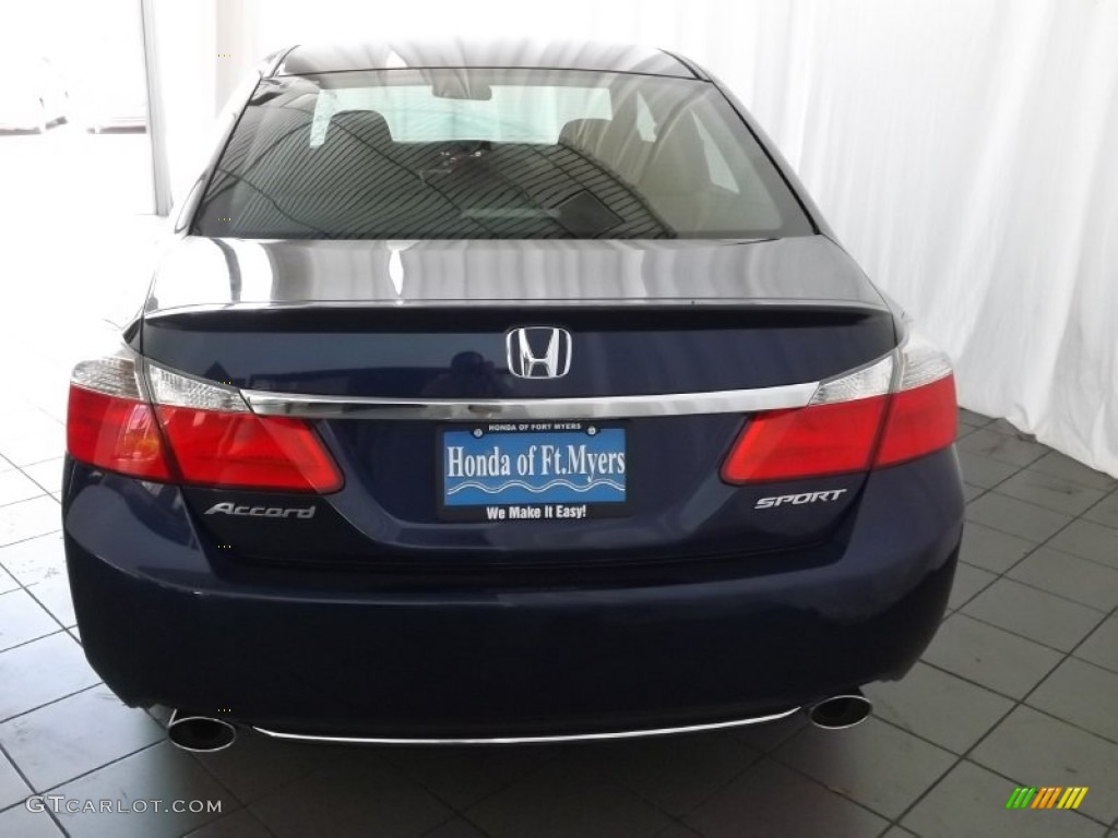 2013 Accord Sport Sedan - Obsidian Blue Pearl / Black photo #7