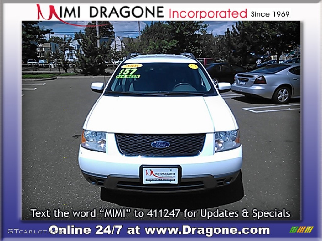 2005 Freestyle SEL AWD - Oxford White / Shale photo #5