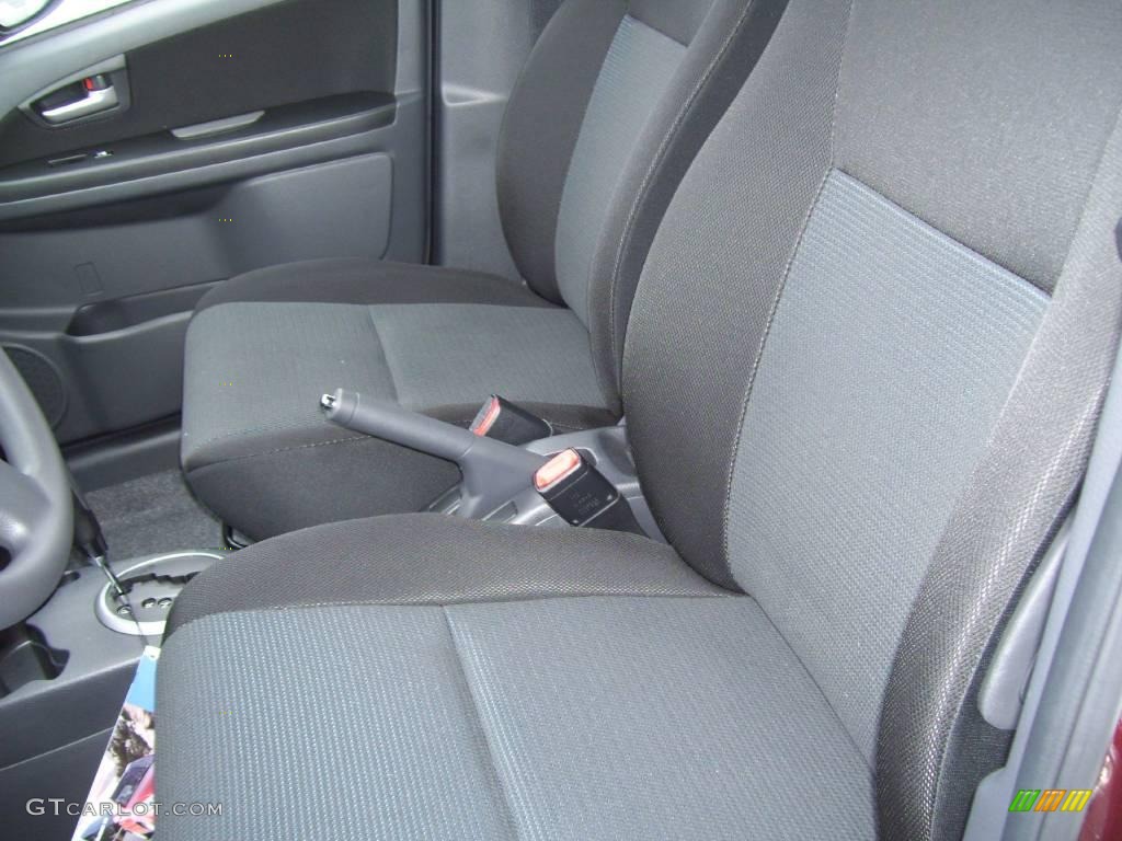 2008 SX4 Sedan - Cherry Red Metallic / Black photo #7