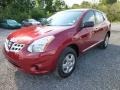 2011 Cayenne Red Nissan Rogue S AWD  photo #3