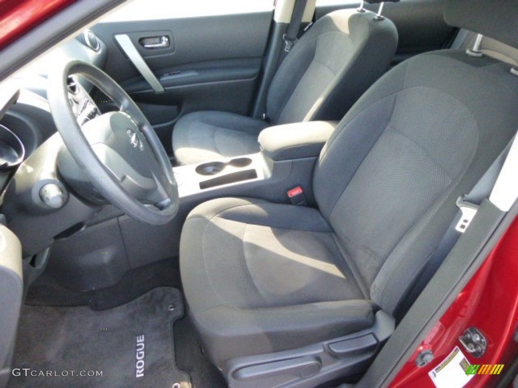 2011 Rogue S AWD - Cayenne Red / Black photo #7