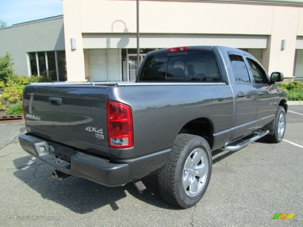 2003 Ram 1500 Laramie Quad Cab 4x4 - Graphite Metallic / Dark Slate Gray photo #8