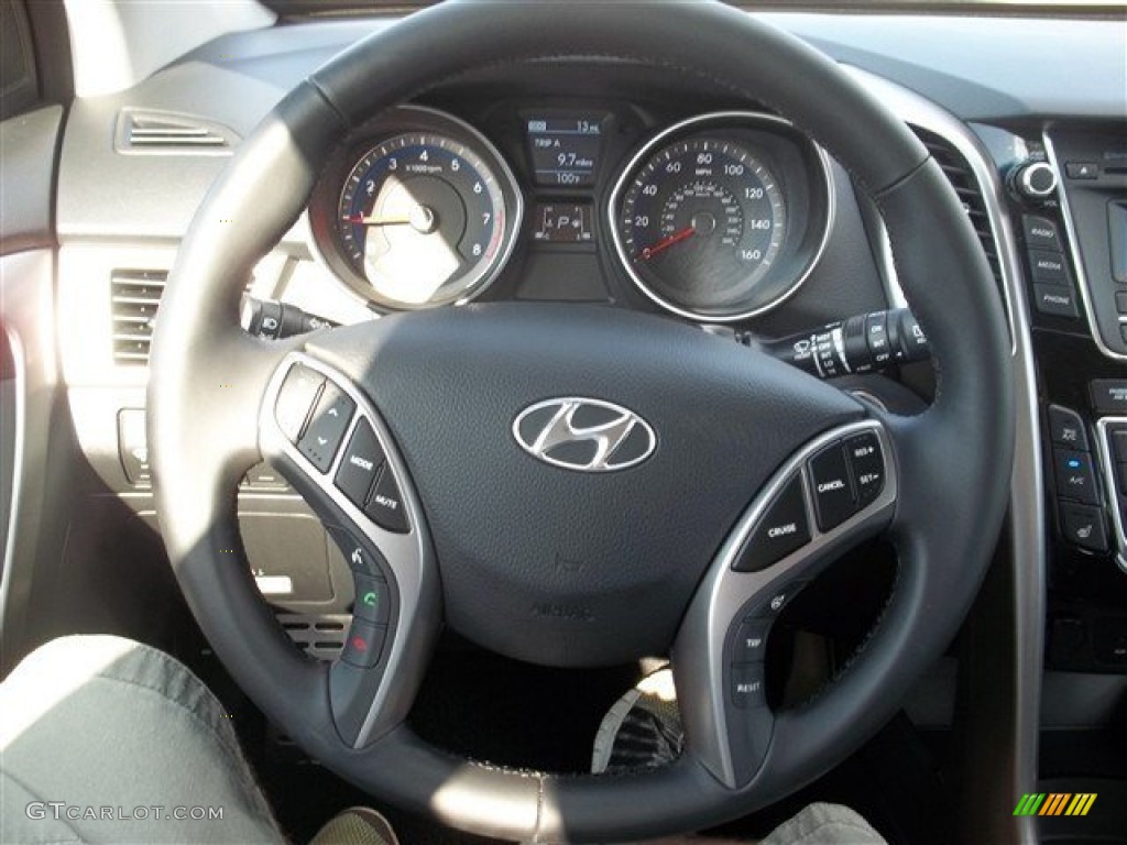 2013 Elantra GT - Silver / Black photo #6