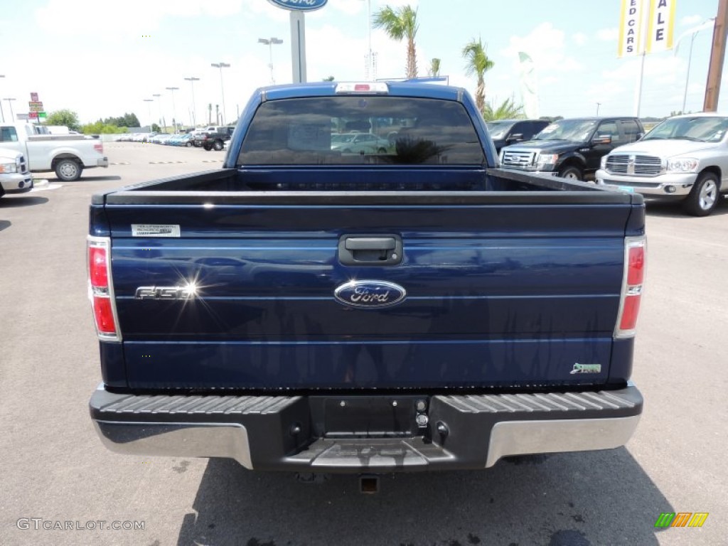 2010 F150 XLT SuperCrew - Dark Blue Pearl Metallic / Medium Stone photo #3