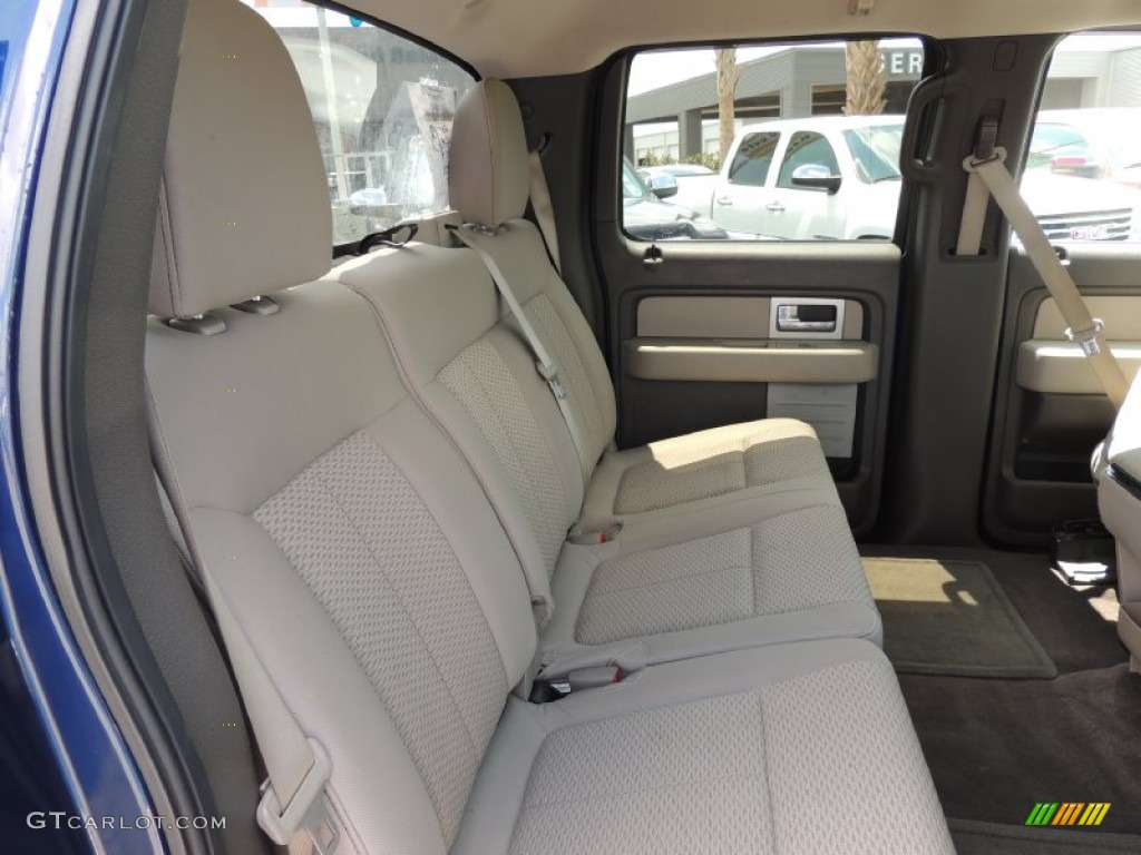 2010 F150 XLT SuperCrew - Dark Blue Pearl Metallic / Medium Stone photo #8