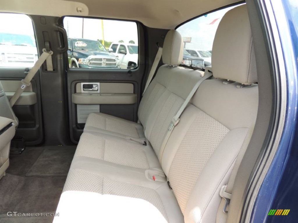2010 F150 XLT SuperCrew - Dark Blue Pearl Metallic / Medium Stone photo #10