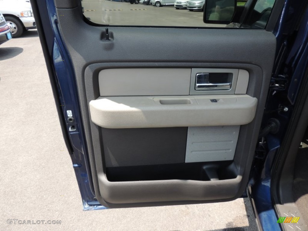 2010 F150 XLT SuperCrew - Dark Blue Pearl Metallic / Medium Stone photo #11