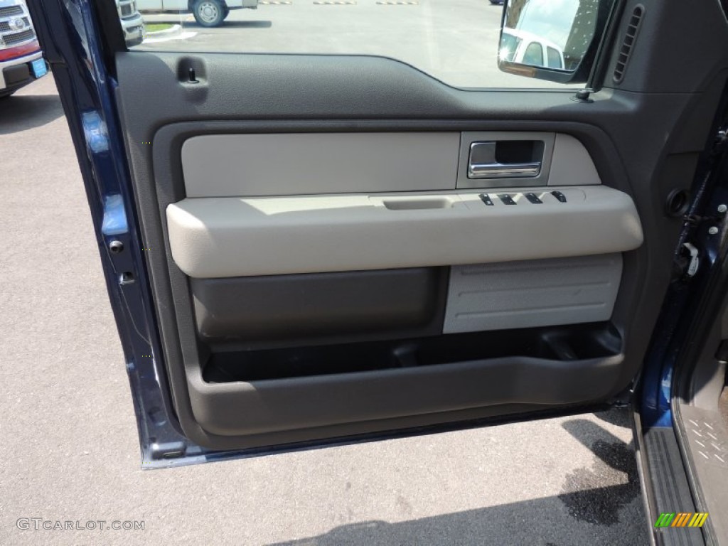 2010 F150 XLT SuperCrew - Dark Blue Pearl Metallic / Medium Stone photo #13