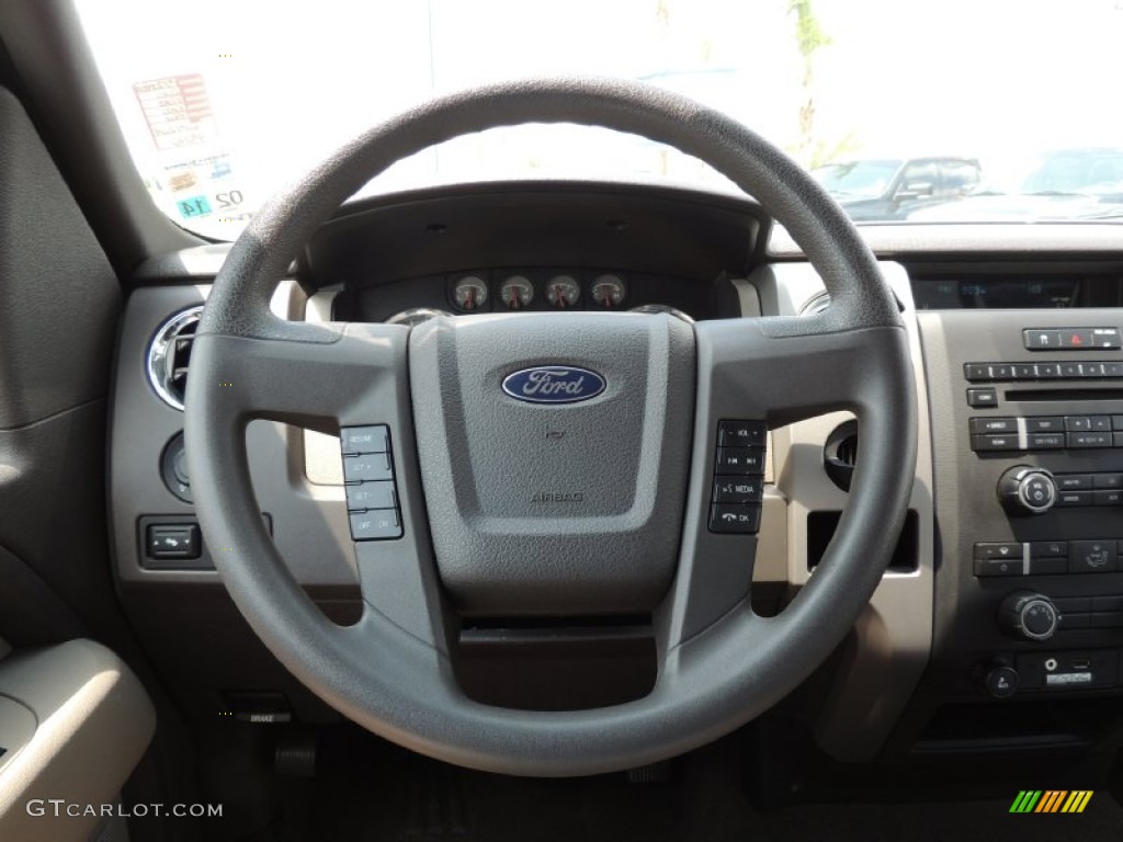 2010 F150 XLT SuperCrew - Dark Blue Pearl Metallic / Medium Stone photo #14