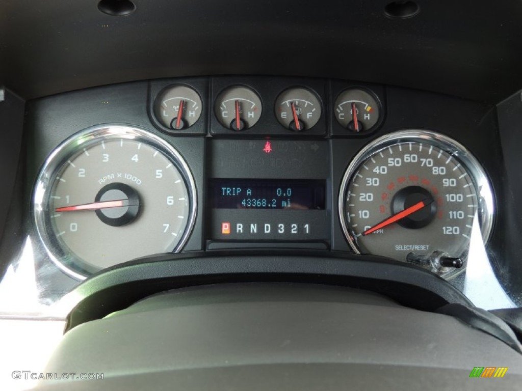 2010 F150 XLT SuperCrew - Dark Blue Pearl Metallic / Medium Stone photo #15