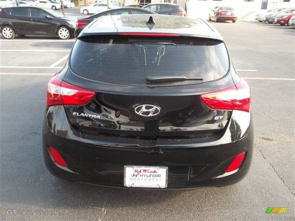 2013 Elantra GT - Black Noir Pearl / Black photo #7