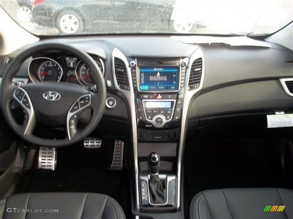 2013 Elantra GT - Black Noir Pearl / Black photo #13