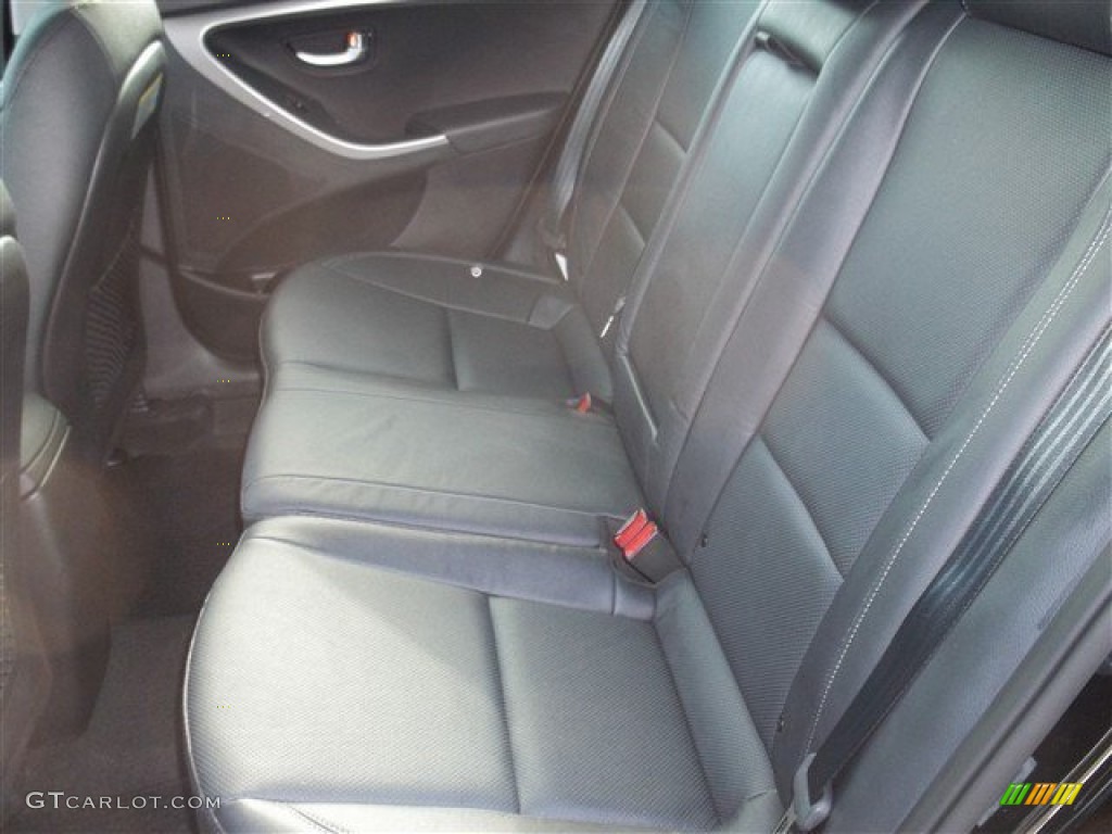 2013 Elantra GT - Black Noir Pearl / Black photo #14