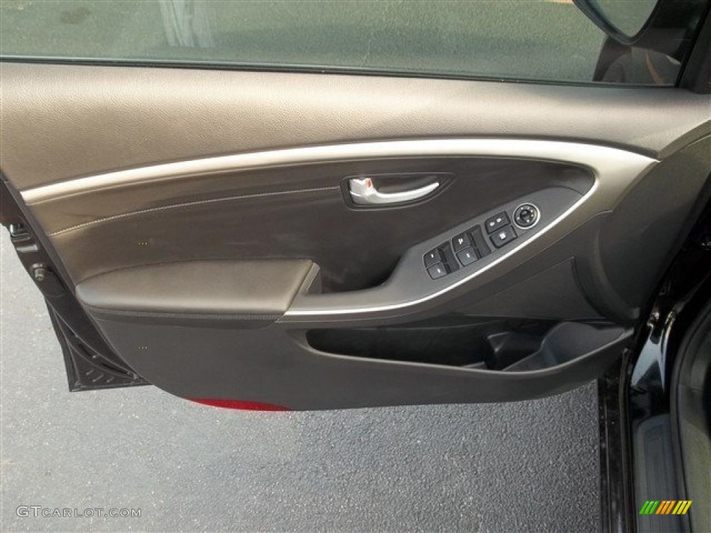 2013 Elantra GT - Black Noir Pearl / Black photo #15