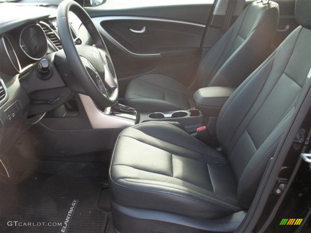 2013 Elantra GT - Black Noir Pearl / Black photo #16