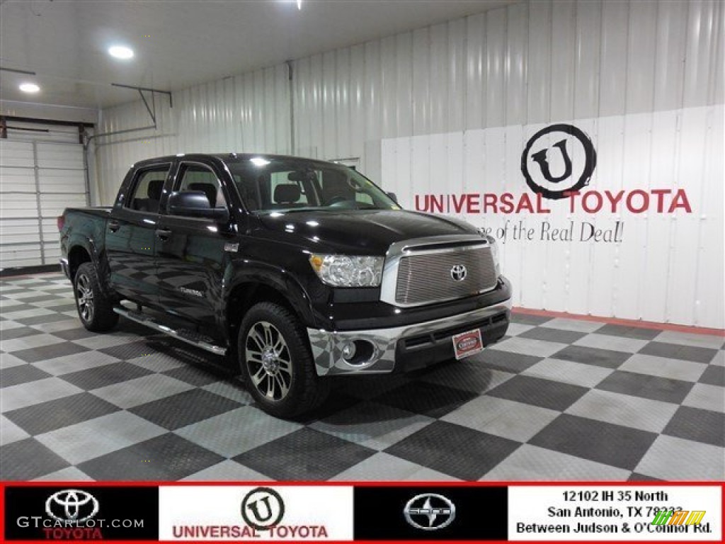 2012 Tundra Texas Edition CrewMax 4x4 - Black / Graphite photo #1