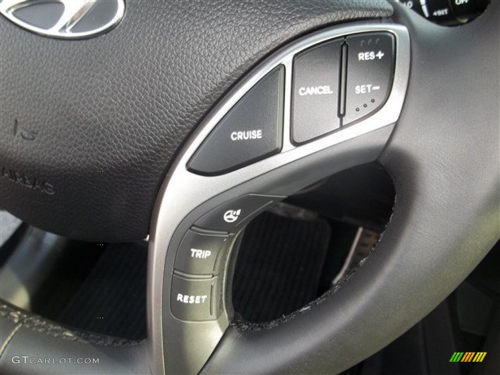 2013 Elantra GT - Black Noir Pearl / Black photo #22