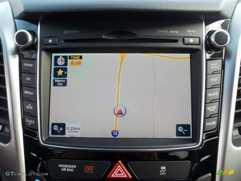 2013 Elantra GT - Black Noir Pearl / Black photo #24