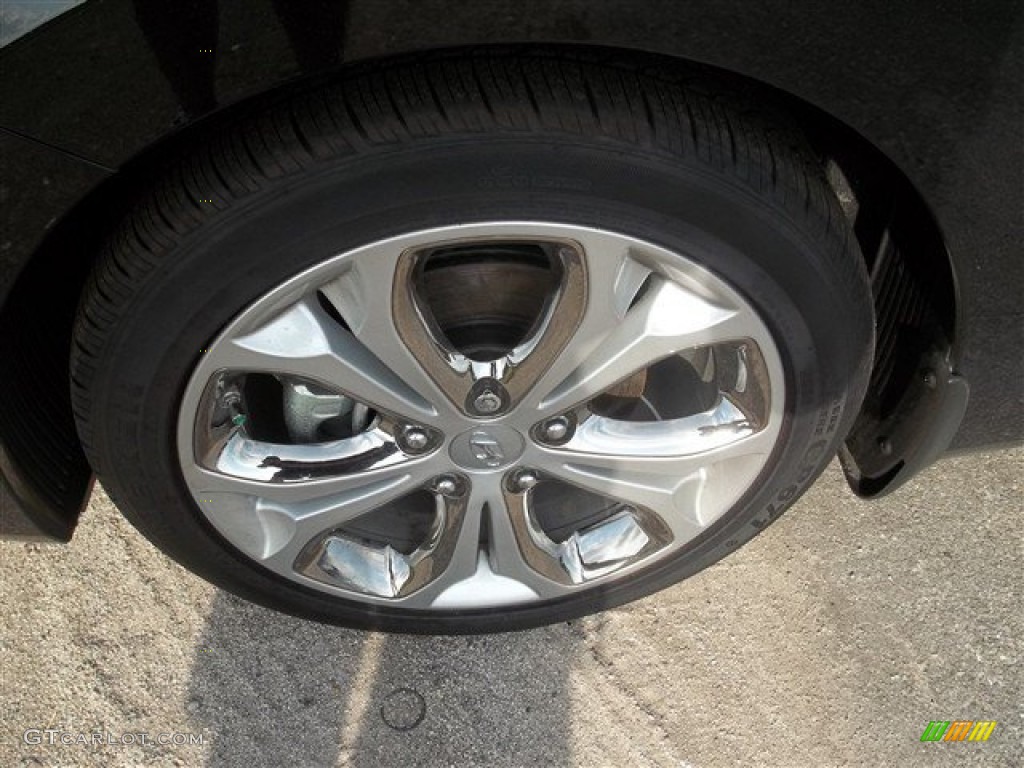 2013 Elantra GT - Black Noir Pearl / Beige photo #2