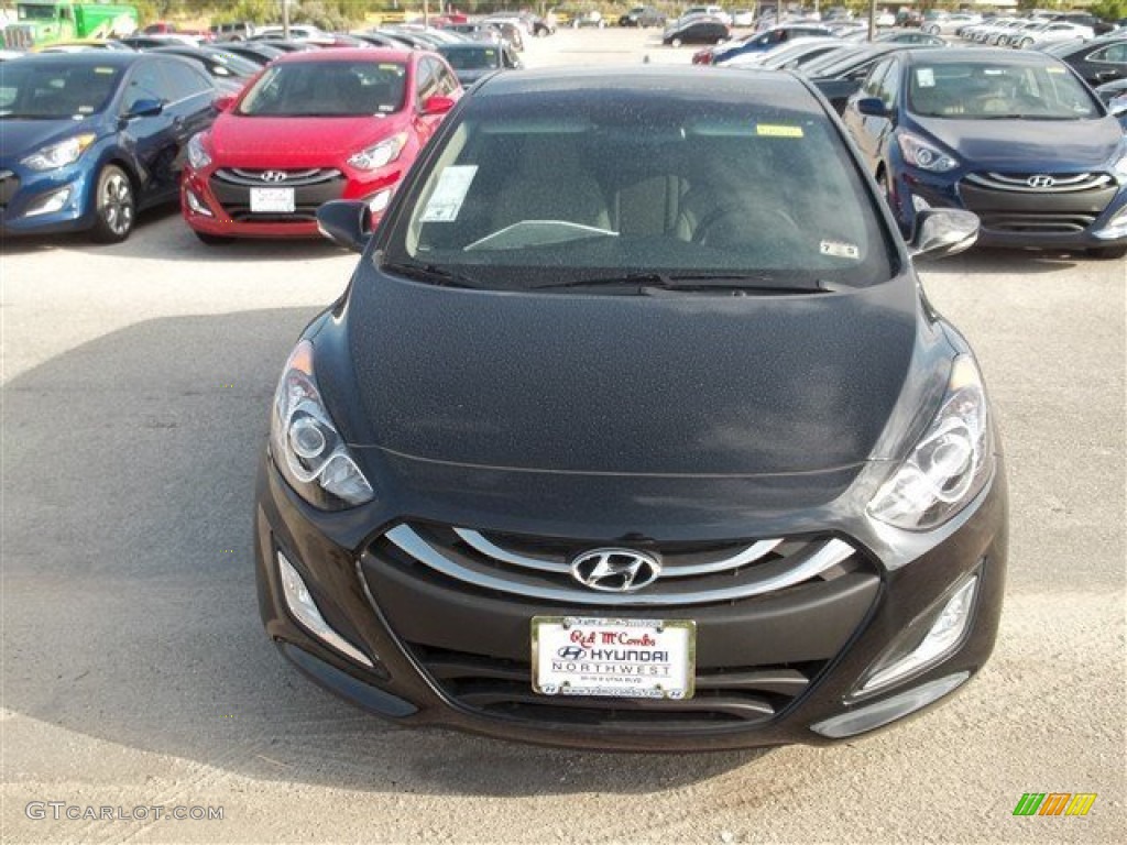 2013 Elantra GT - Black Noir Pearl / Beige photo #4