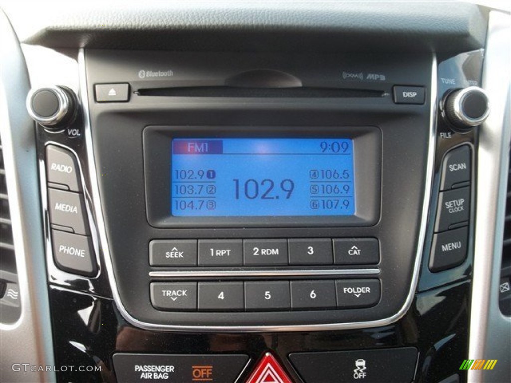 2013 Elantra GT - Black Noir Pearl / Beige photo #21