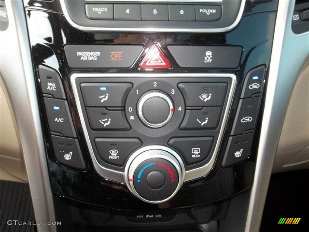 2013 Elantra GT - Black Noir Pearl / Beige photo #22