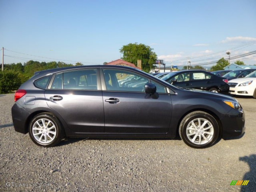 2013 Impreza 2.0i Premium 5 Door - Dark Gray Metallic / Black photo #8