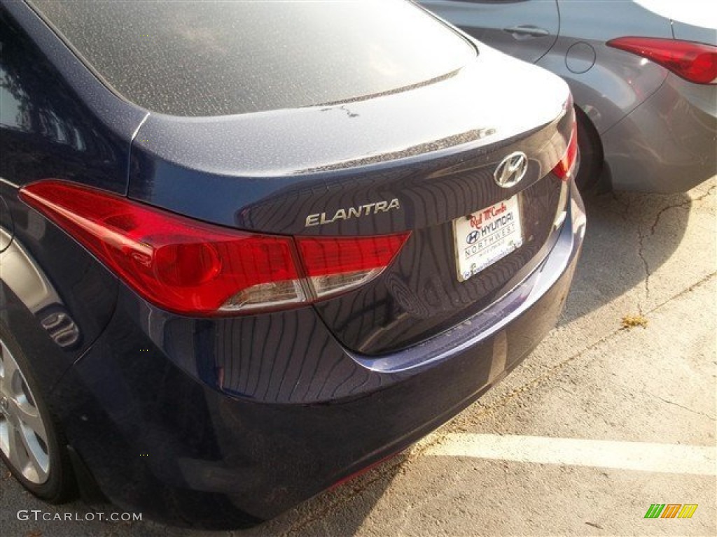 2013 Elantra Limited - Indigo Night / Gray photo #6