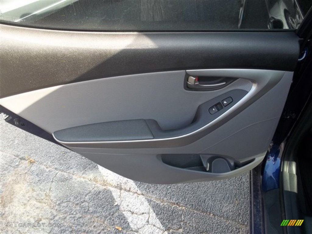 2013 Elantra Limited - Indigo Night / Gray photo #14