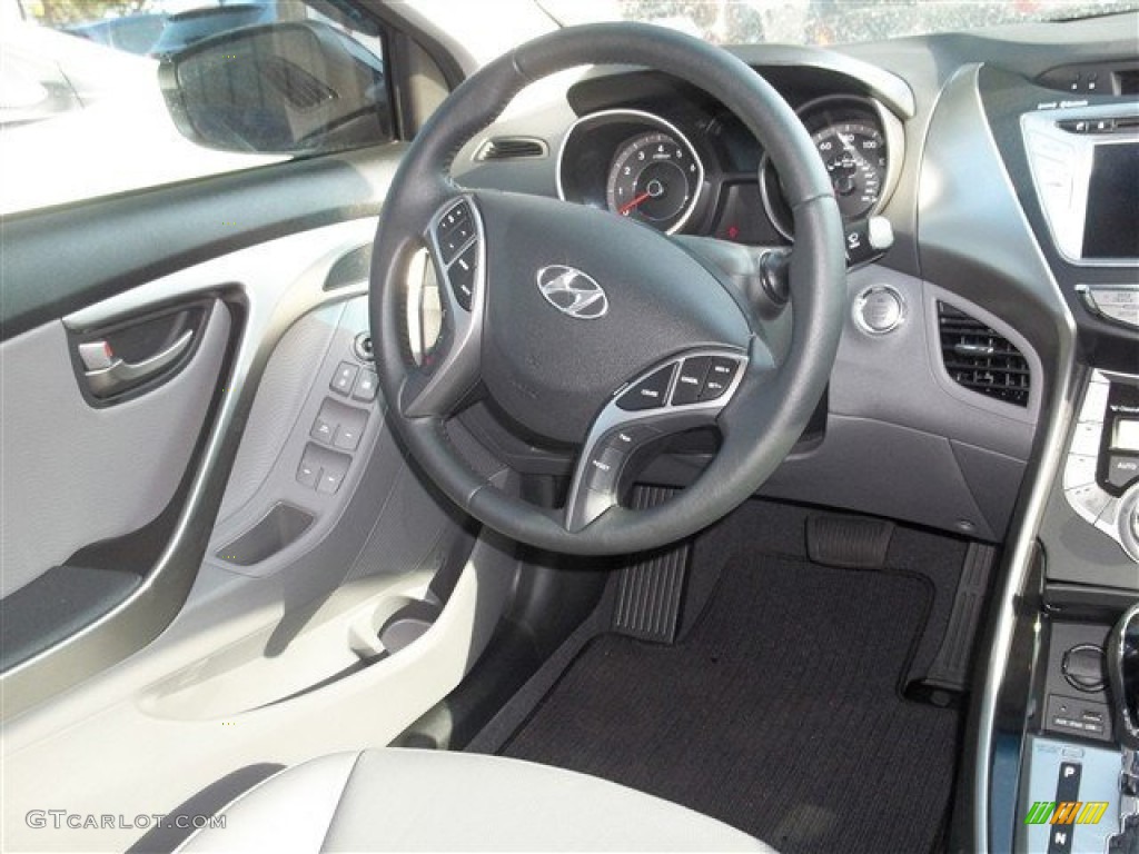 2013 Elantra Limited - Indigo Night / Gray photo #19
