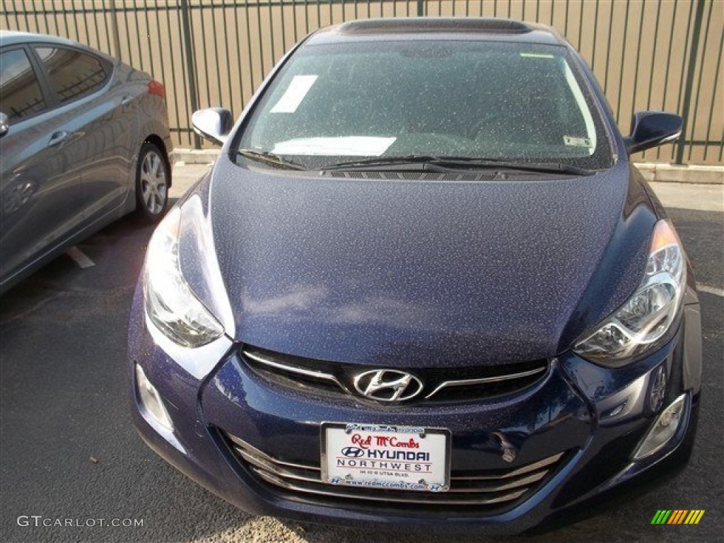 2013 Elantra Limited - Indigo Night / Gray photo #31