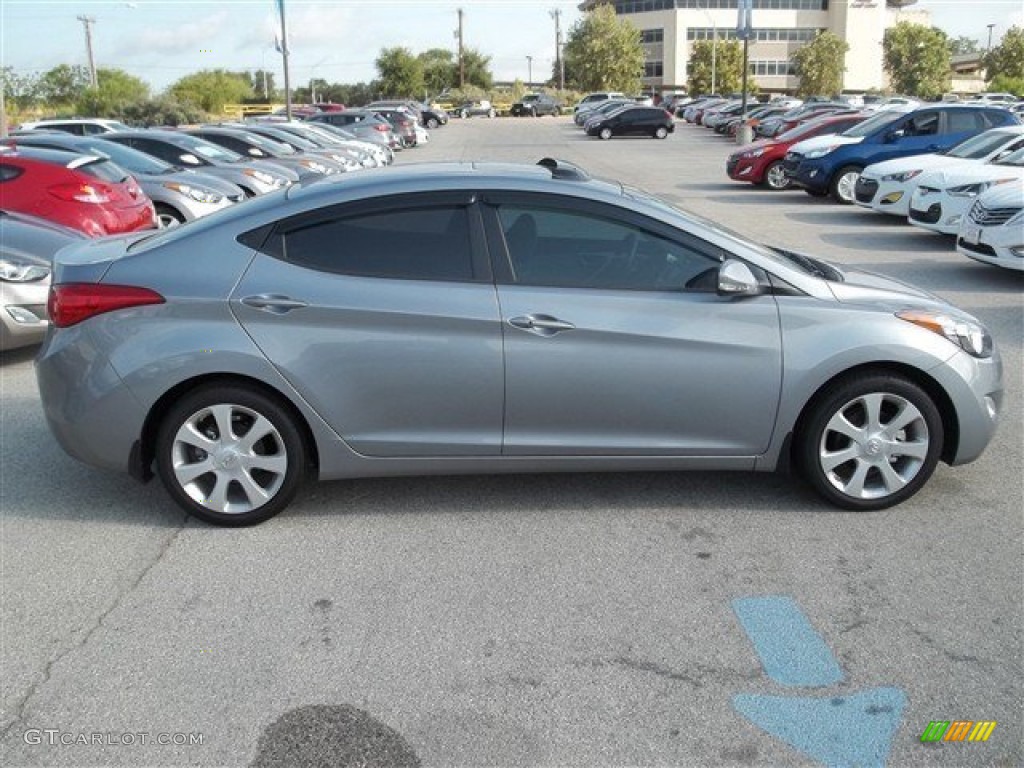 2013 Elantra Limited - Titanium Gray Metallic / Gray photo #9