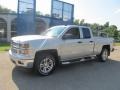 2014 Silver Ice Metallic Chevrolet Silverado 1500 LT Double Cab 4x4  photo #1