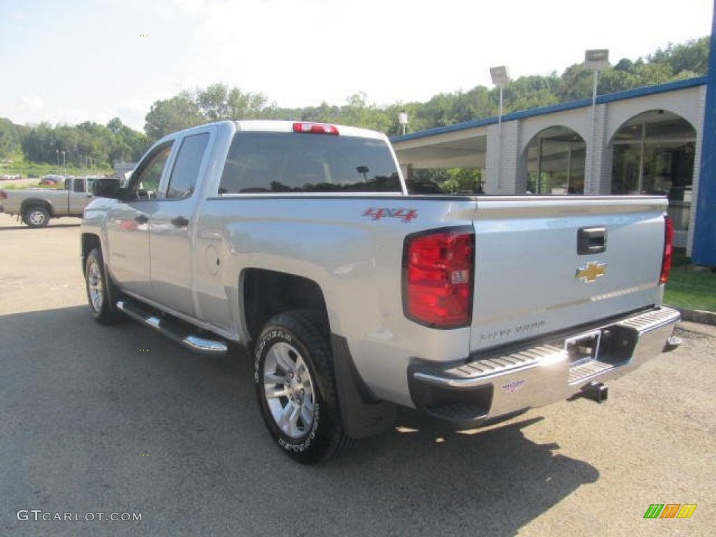2014 Silverado 1500 LT Double Cab 4x4 - Silver Ice Metallic / Jet Black/Dark Ash photo #4