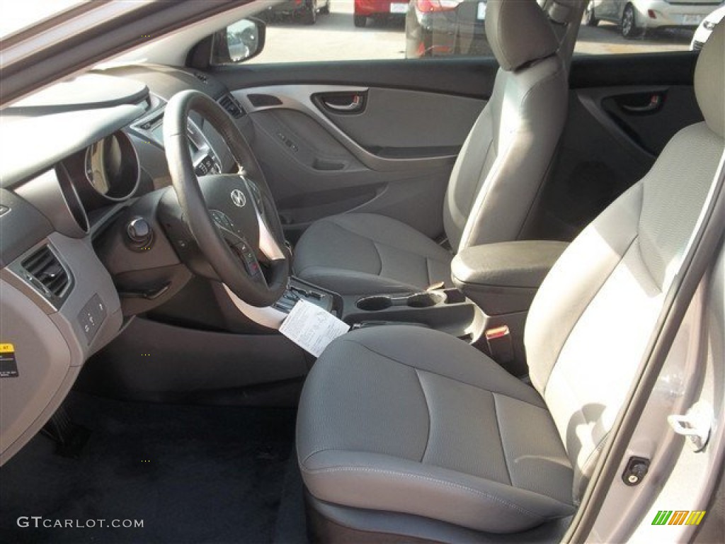 2013 Elantra Limited - Titanium Gray Metallic / Gray photo #17