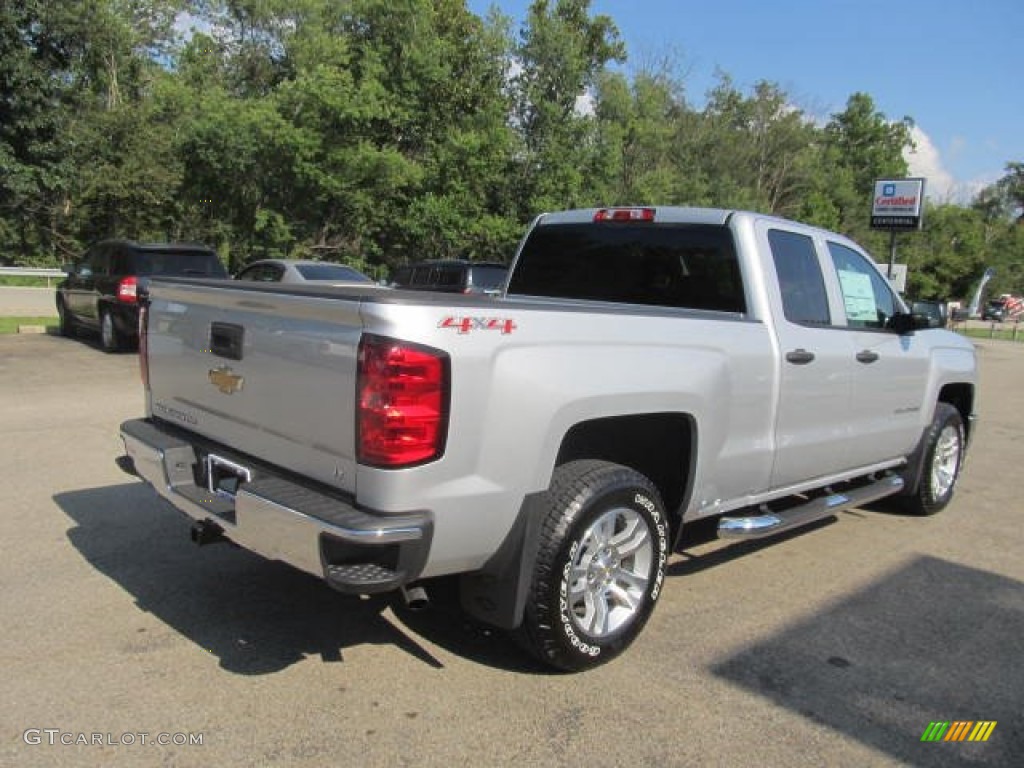 2014 Silverado 1500 LT Double Cab 4x4 - Silver Ice Metallic / Jet Black/Dark Ash photo #7
