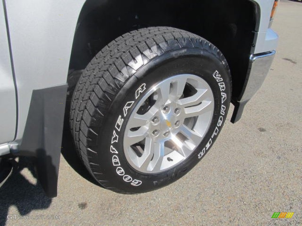 2014 Silverado 1500 LT Double Cab 4x4 - Silver Ice Metallic / Jet Black/Dark Ash photo #9