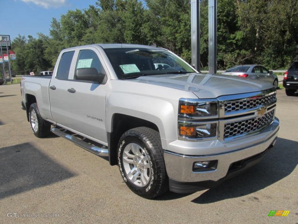 2014 Silverado 1500 LT Double Cab 4x4 - Silver Ice Metallic / Jet Black/Dark Ash photo #10