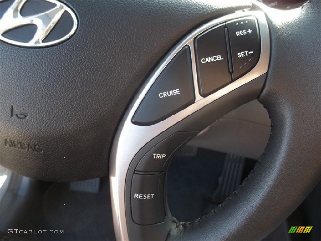 2013 Elantra Limited - Titanium Gray Metallic / Gray photo #23